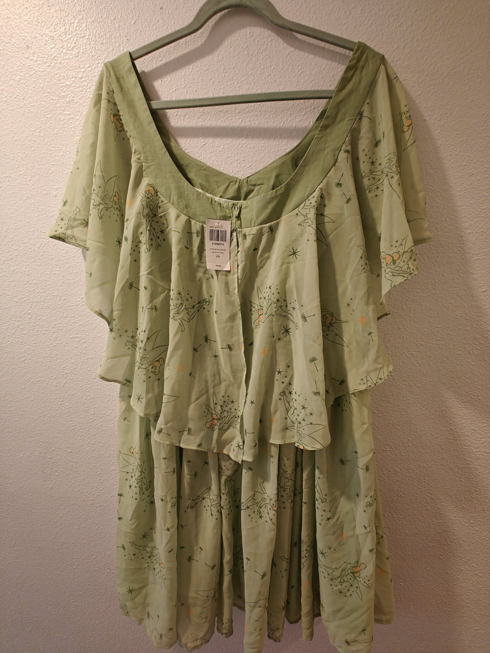 Her Universe Pale Green Flutter Sleeve A-Line Dress - Picture 4 of 6